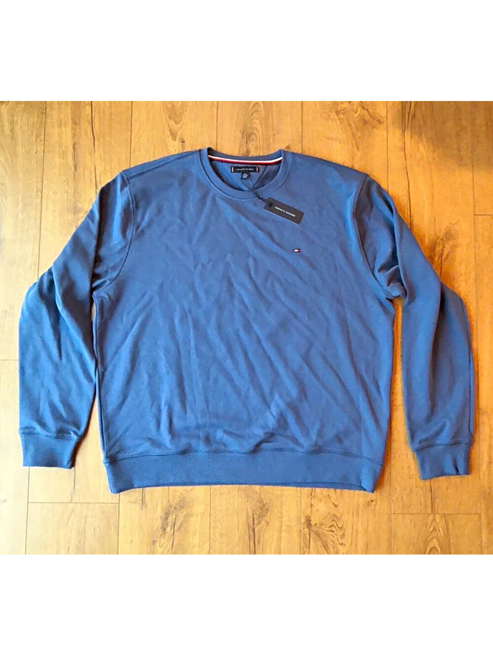 Tommy Hilfiger Men’s Fleece Crewneck Sweatshirt Blue 2XL